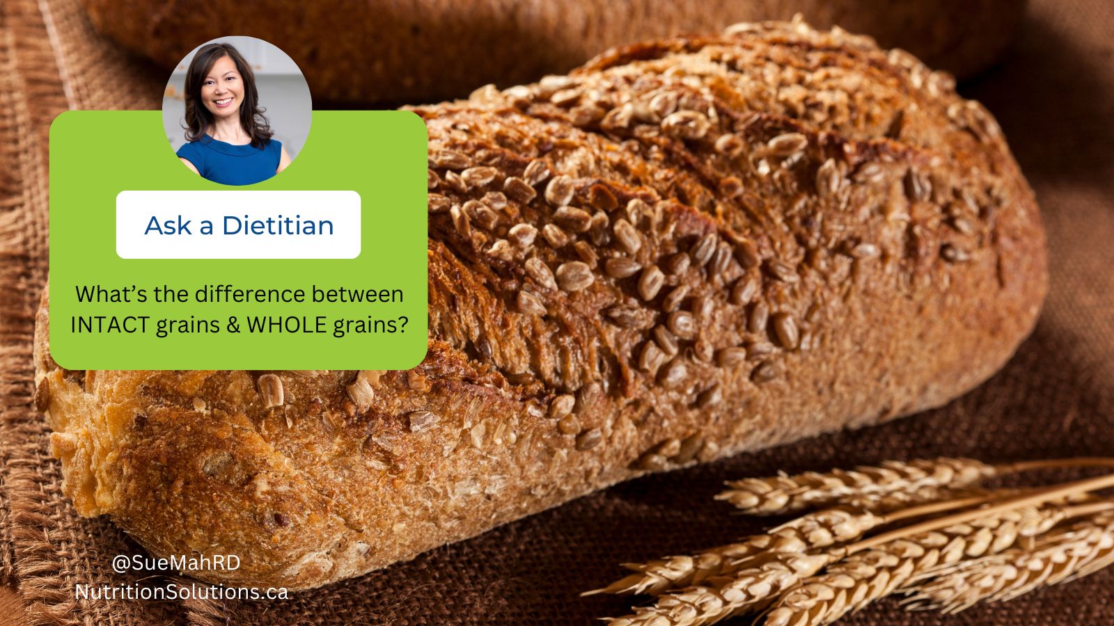 A loaf of whole grain bread