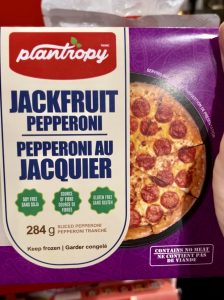 A package of jackfruit pepperoni 