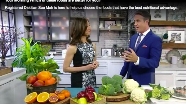 Registered Dietitian Sue Mah quizzes TV host Ben Mulroney on which foods have the best nutritional advantage.